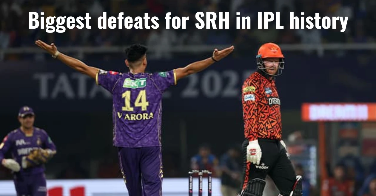 IPL: 5 biggest defeats for Sunrisers Hyderabad in terms of runs
