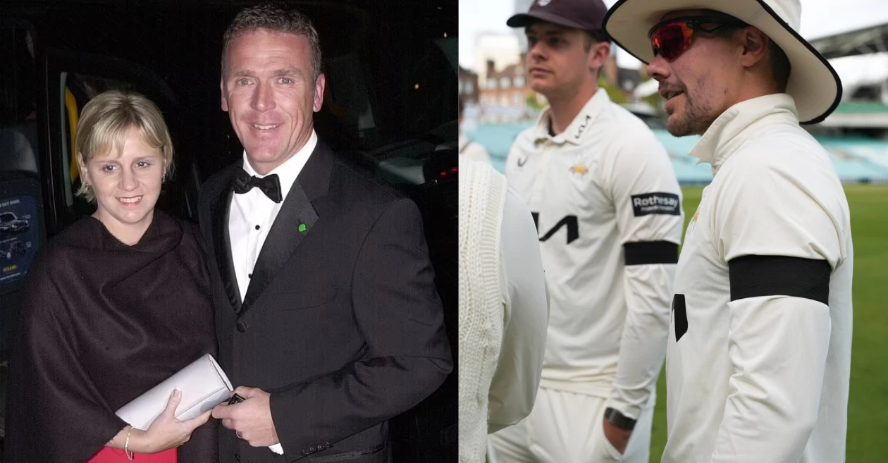 Surrey pays tribute to Alec Stewart’s late wife with flags at half-mast and armbands at Kia Oval