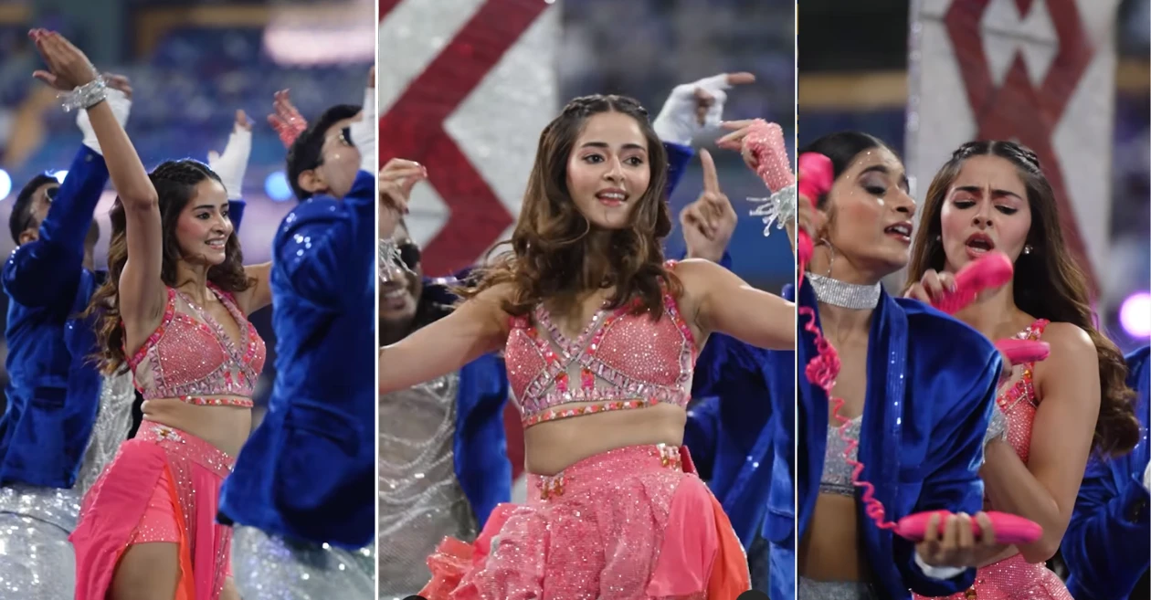 WATCH: Bollywood actress Ananya Panday sizzles at the IPL 2025 Opening Ceremony in Mumbai