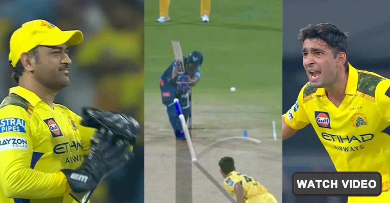 WATCH: Anshul Kamboj traps Nicholas Pooran LBW after convincing MS Dhoni for a DRS – IPL 2025, LSG vs CSK