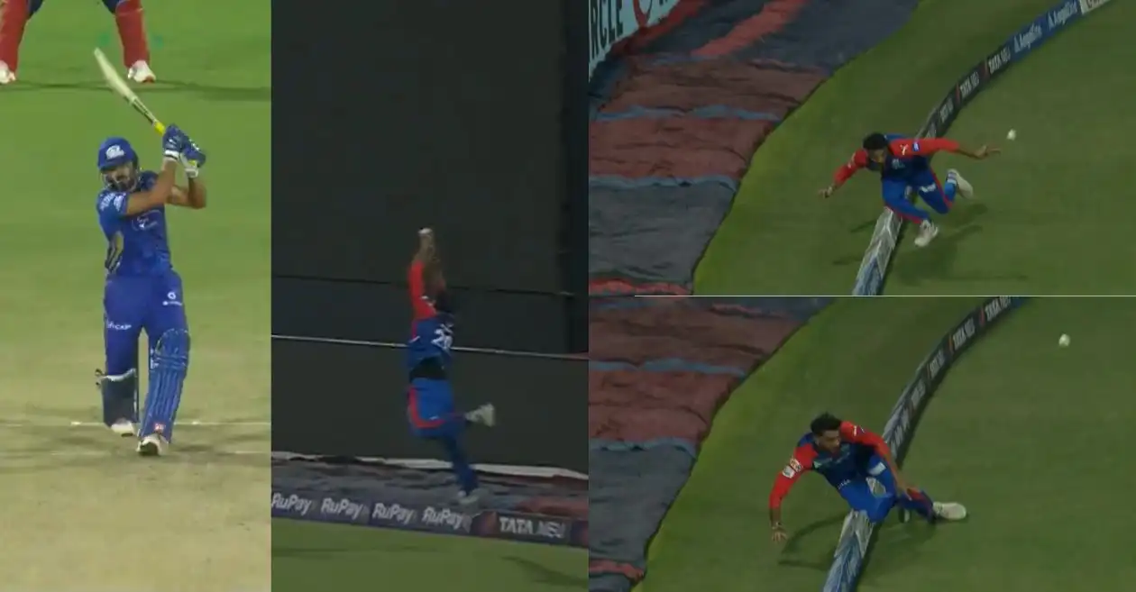 WATCH: Axar Patel’s fielding brilliance saves a certain six in DC vs MI clash at IPL 2025