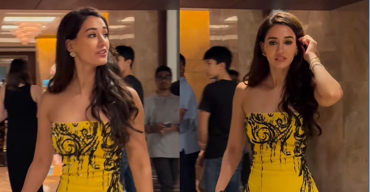 Disha Patani spotted with popular Indian cricketer at an event; video sparks online frenzy