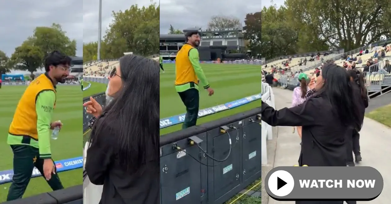 WATCH: Fan pokes fun at Abrar Ahmed over Shubman Gill send-off in Champions Trophy 2025 during NZ vs PAK 2nd ODI