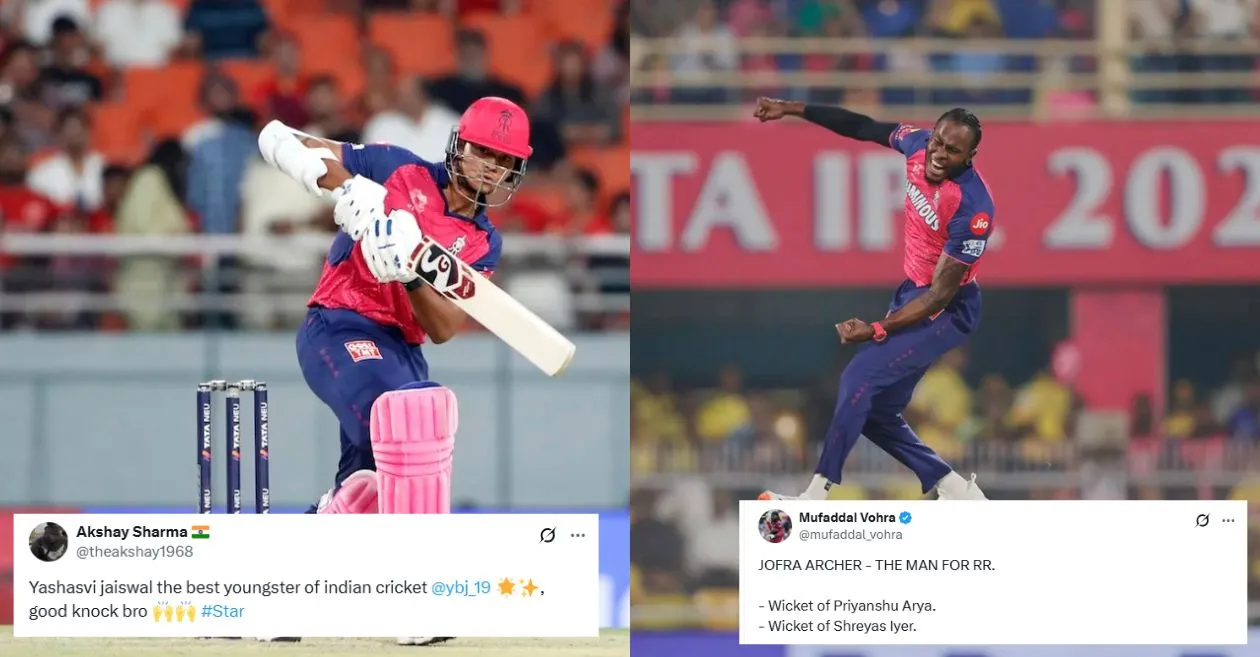 Fans erupt as Yashasvi Jaiswal and Jofra Archer propel RR to victory against PBKS in IPL 2025