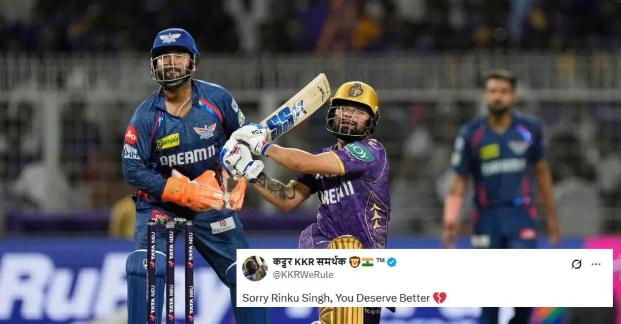 Fans go berserk as LSG hold nerve to survive Rinku Singh storm in a thrilling encounter against KKR in IPL 2025