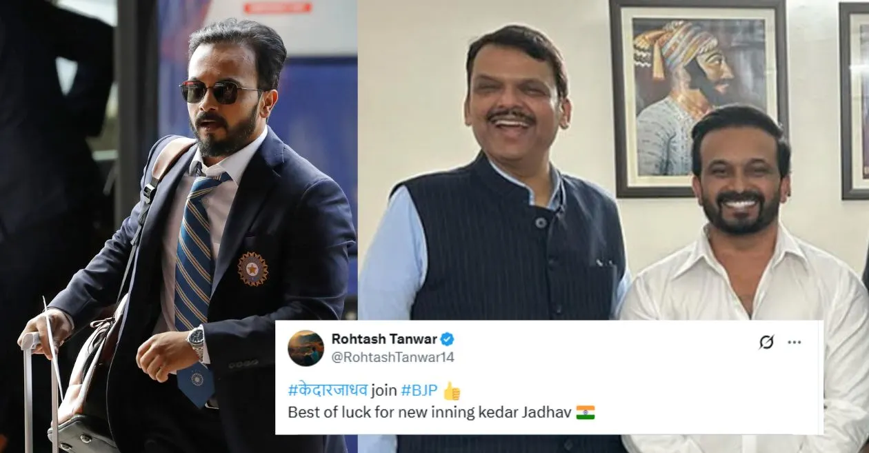 Kedar Jadhav takes political route by joining BJP; fans react