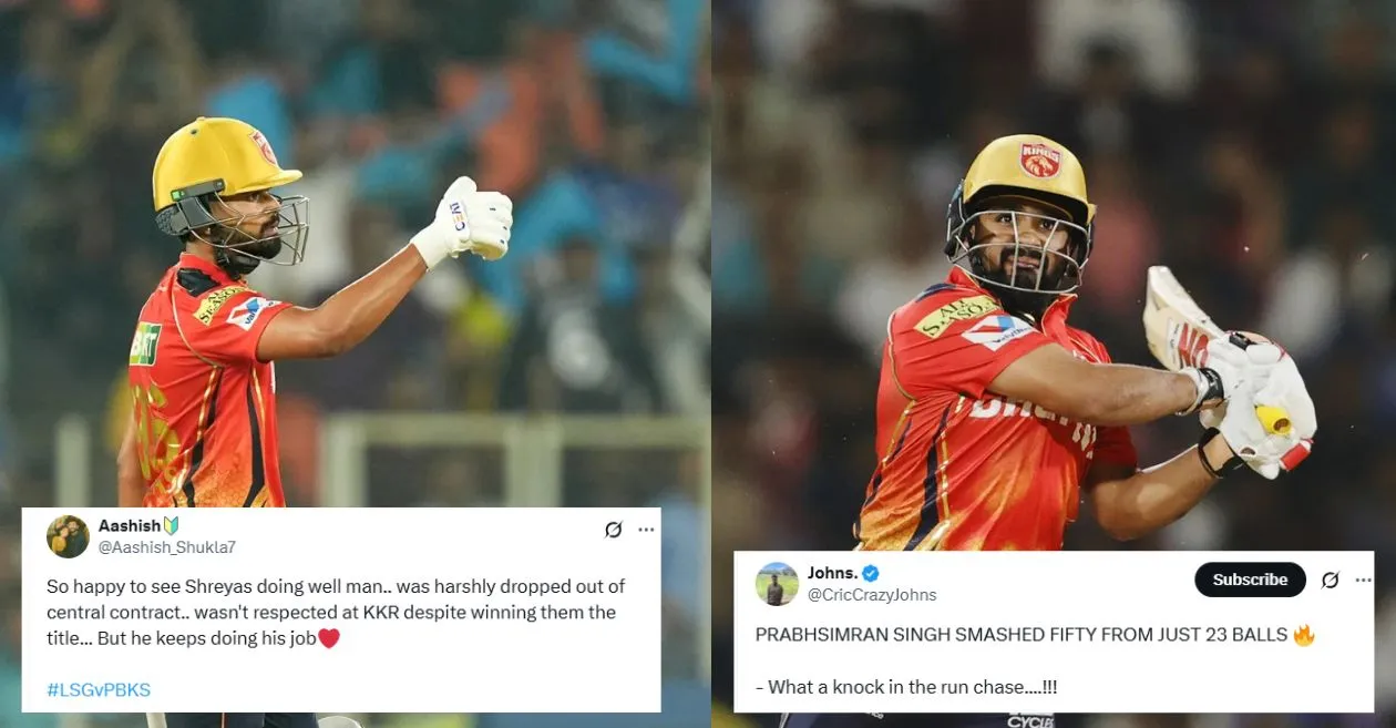 IPL 2025: Fans go wild as Shreyas Iyer and Prabhsimran Singh storm PBKS to a dominant win against LSG