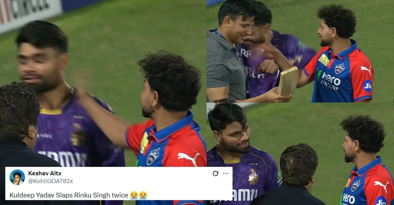 Fans react to Kuldeep Yadav’s mischievous slapstick banter with Rinku Singh in IPL 2025
