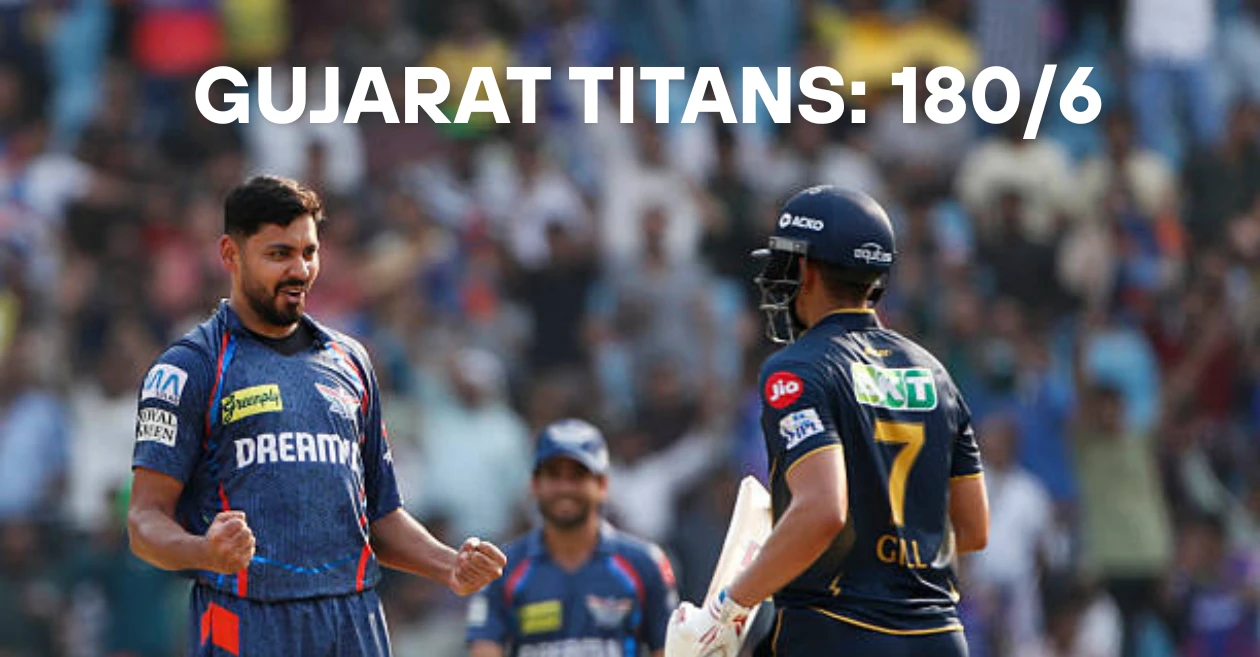 IPL 2025: Gujarat Titans finish at 180/6, thanks to Shubman Gill and Sai Sudharsan