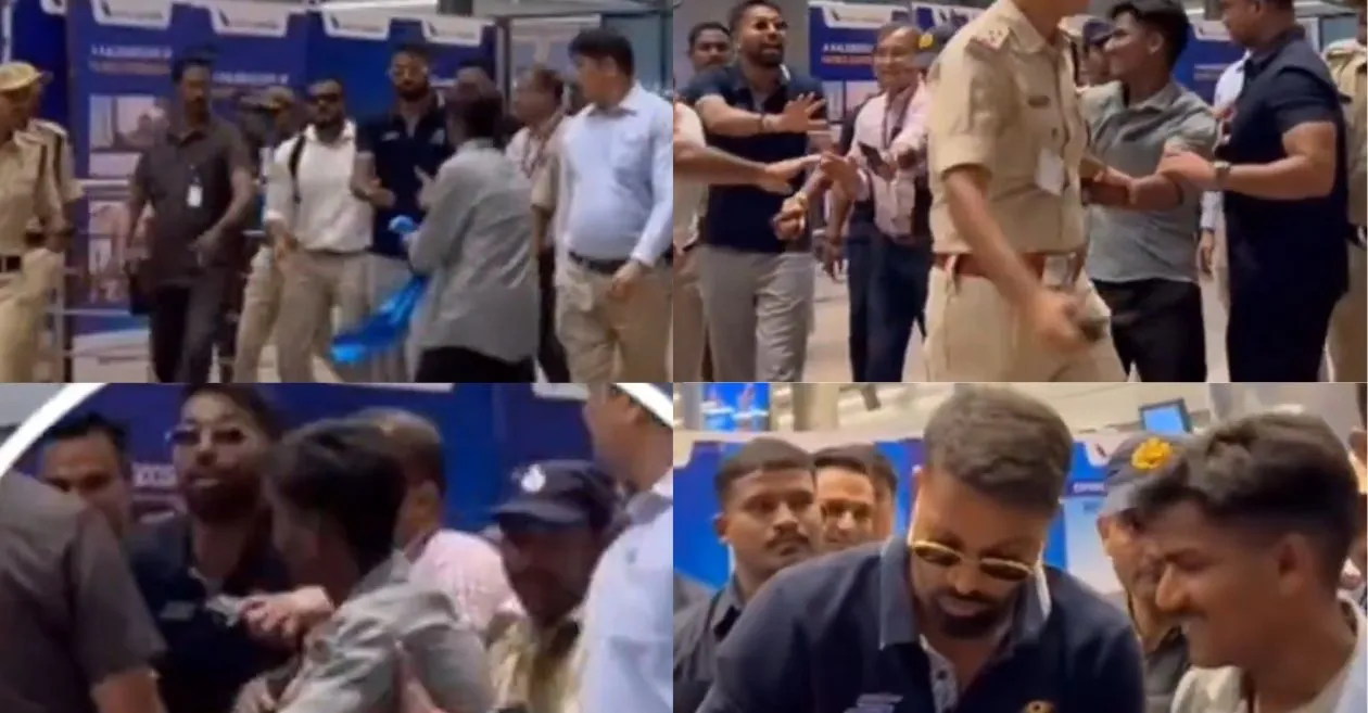 WATCH: Hardik Pandya recalls a fan to sign jersey after security interruption ahead of SRH vs MI Clash in IPL 2025