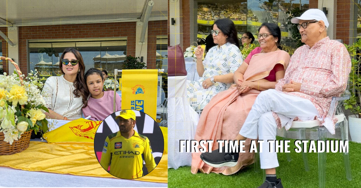 IPL 2025: MS Dhoni’s parents and wife Sakshi attend CSK vs DC match at Chepauk amid Thala’s retirement talks