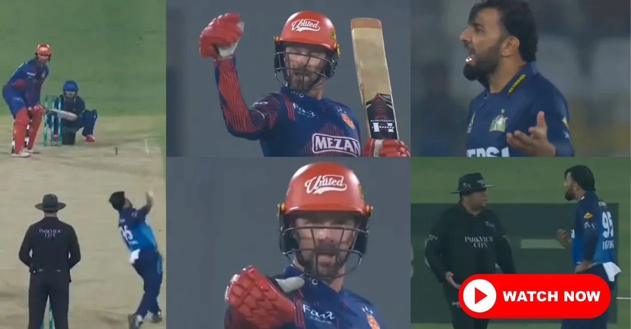 WATCH: Colin Munro accuses Pakistan all-rounder Iftikhar Ahmed of chucking during PSL 2025