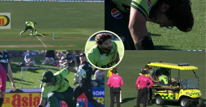 WATCH: Imam-ul-Haq suffers brutal injury after vicious throw; taken off on a stretcher | NZ vs PAK, 3rd ODI