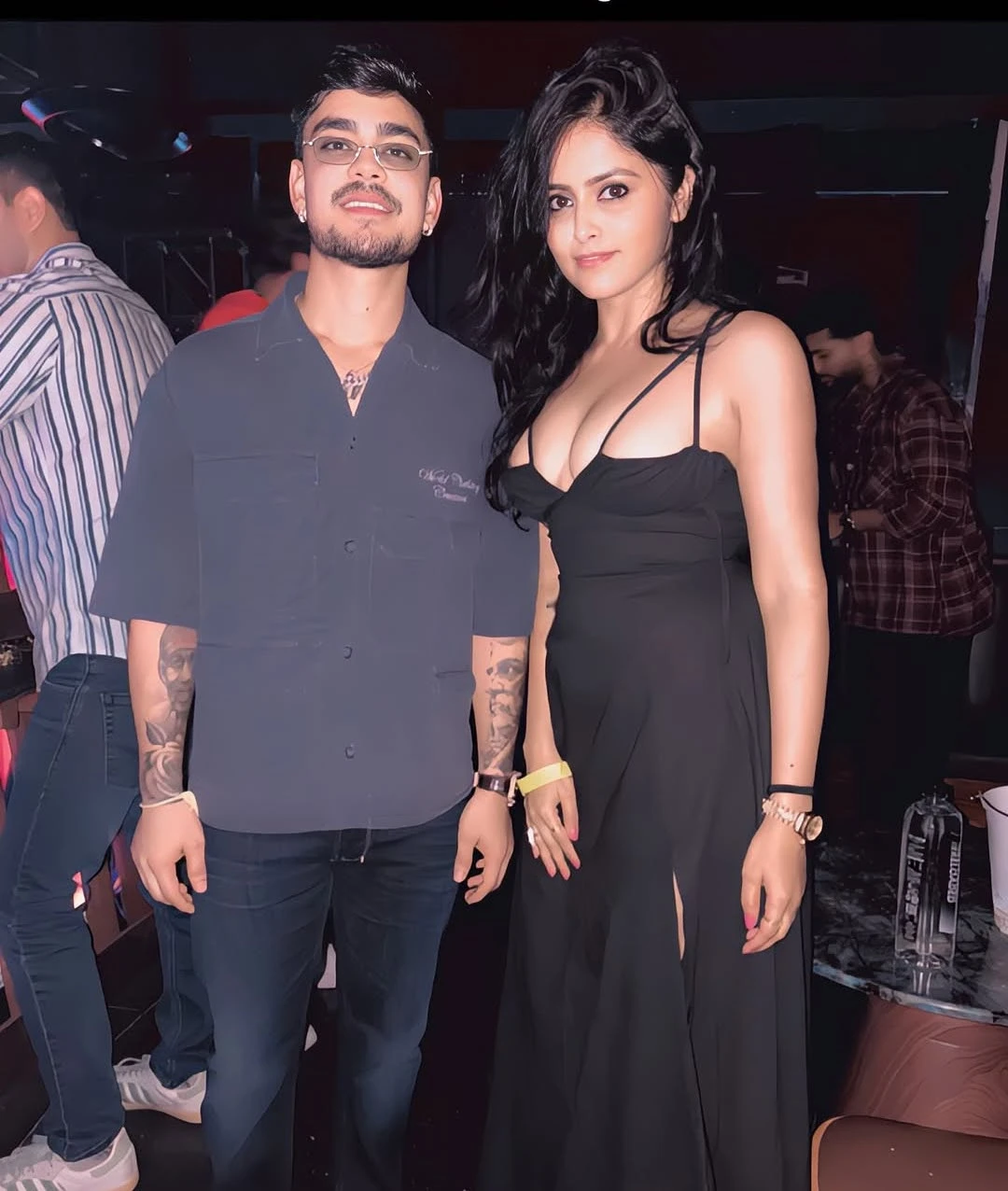 Ishan Kishan with actress Pragya Nayan Sinha