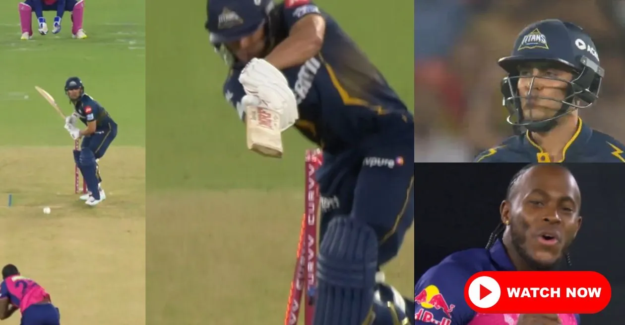 IPL 2025 [WATCH]: Jofra Archer rattles Shubman Gill’s stumps with an absolute jaffa during GT vs RR clash