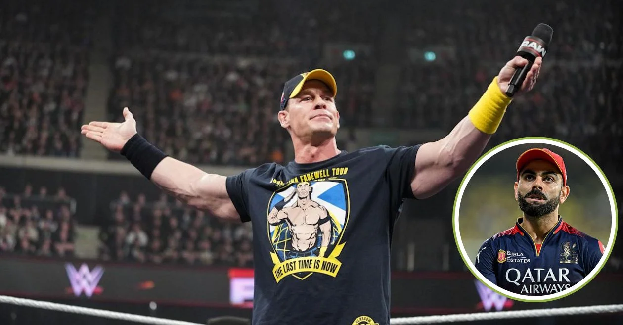 WWE Legend John Cena surprises fans by posting a picture of Virat Kohli in an iconic pose