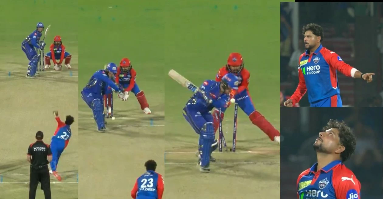 WATCH: Kuldeep Yadav’s majestic googly shatters Ryan Rickelton’s stumps during DC vs MI match in IPL 2025