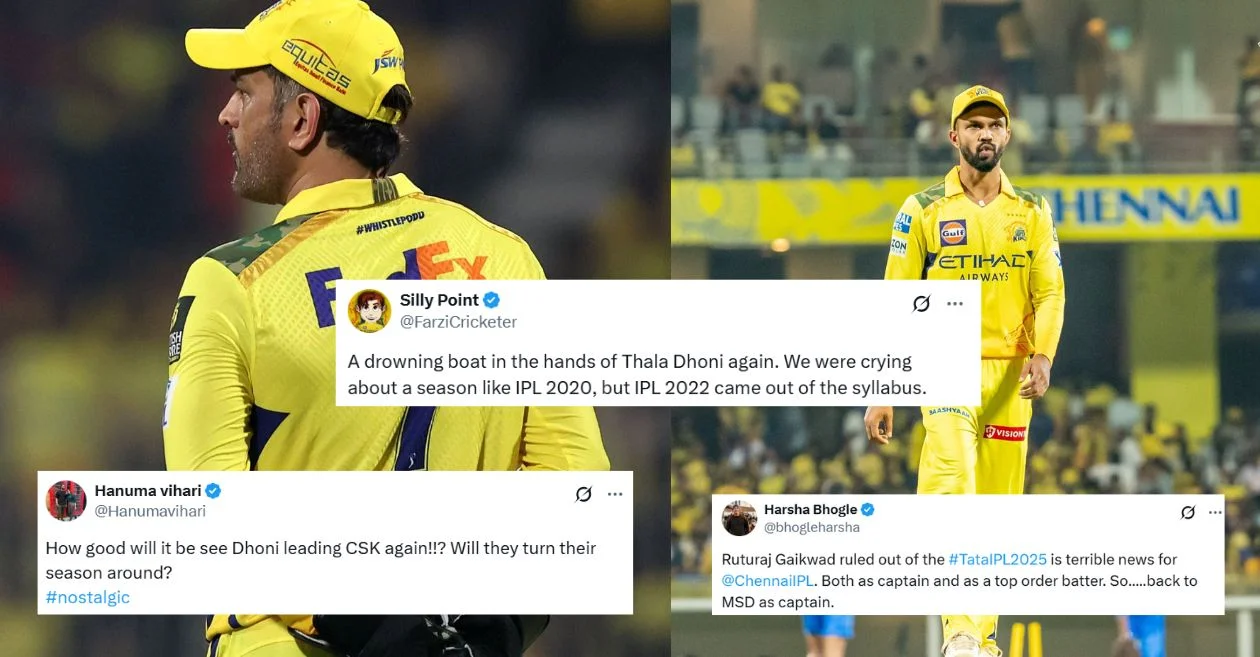 Fans go gaga as MS Dhoni returns to lead CSK after Ruturaj Gaikwad ruled out of IPL 2025