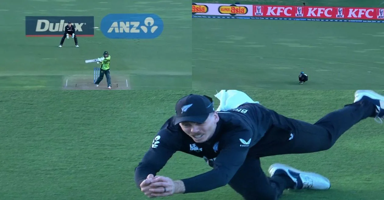 NZ vs PAK [WATCH]: Michael Bracewell takes an absolute screamer to dismiss Usman Khan in the 3rd ODI