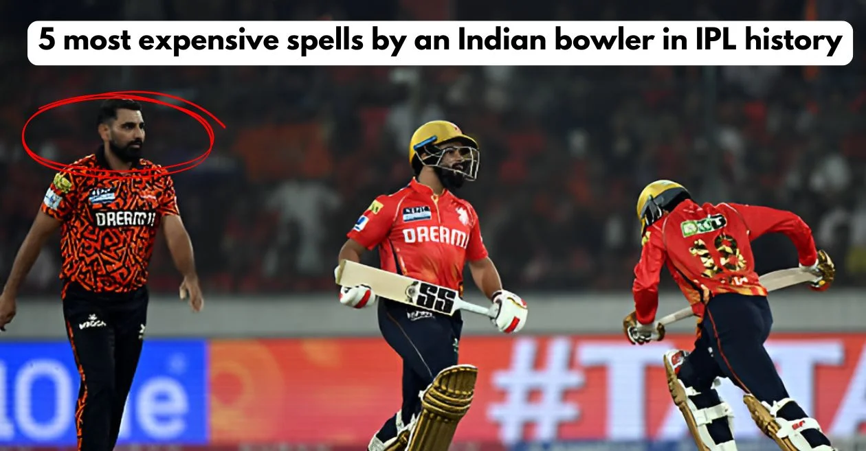 Top 5 most expensive spells by an Indian bowler in IPL history ft. Mohammed Shami