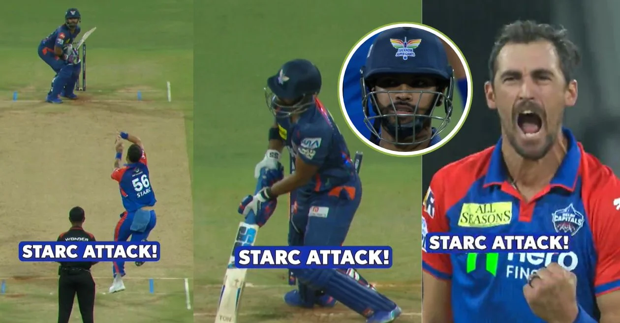 IPL 2025 [WATCH]: Mitchell Starc removes dangerous Nicholas Pooran with a deceptive short ball during LSG vs DC clash