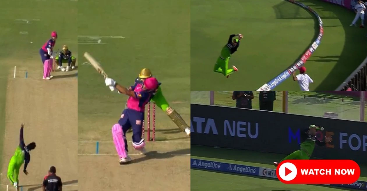 WATCH: Phil Salt’s gravity-defying boundary save during RR vs RCB clash in IPL 2025