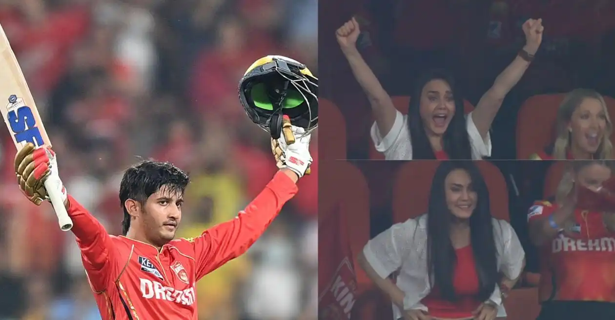 WATCH: Preity Zinta celebrates in joy after Priyansh Arya’s maiden ton in PBKS vs CSK match at IPL 2025