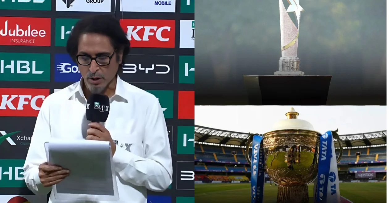 WATCH: PSL or IPL? Pakistan’s Ramiz Raja slips up during the live post-match ceremony