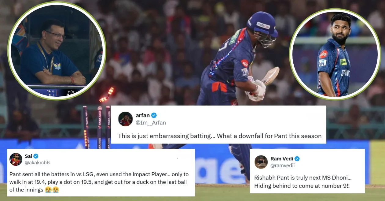IPL 2025: Fans brutally roast Rishabh Pant for his late batting arrival during the LSG vs DC clash