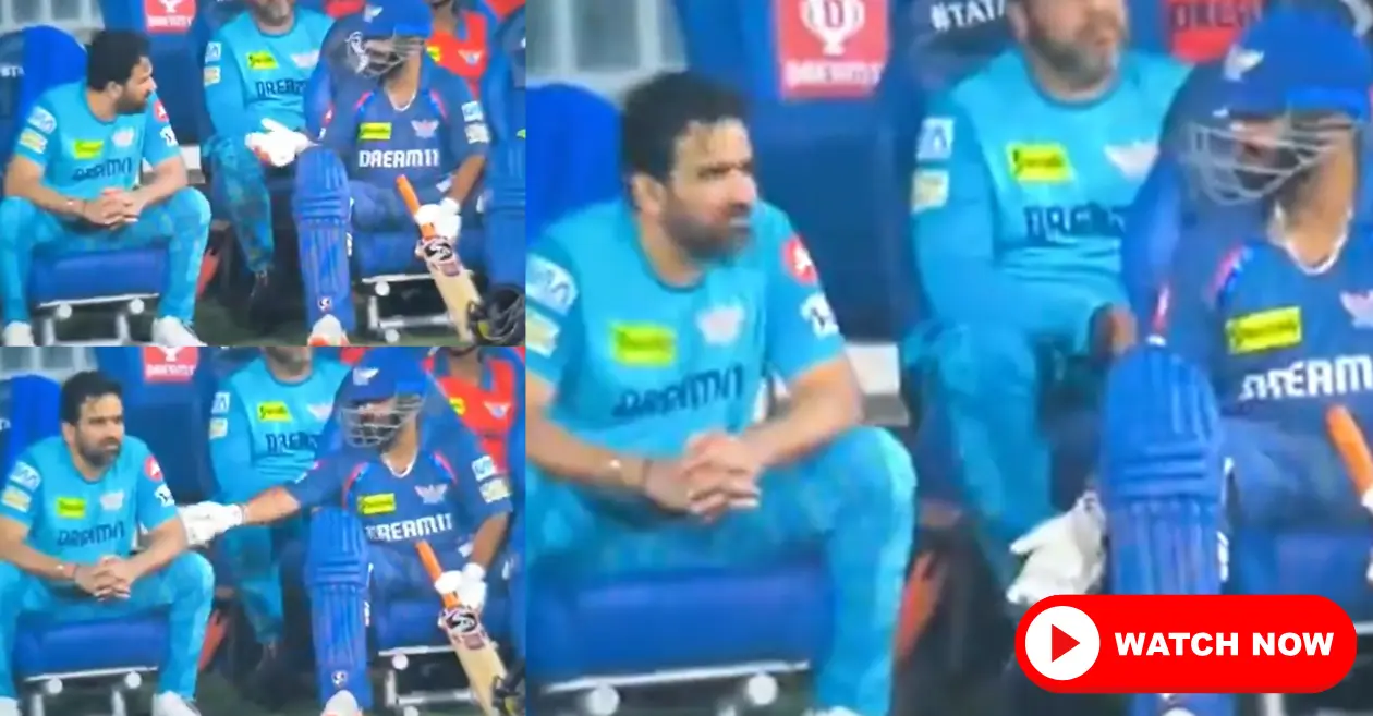 WATCH: Rishabh Pant engages in an animated chat with mentor Zaheer Khan during LSG vs DC clash of IPL 2025