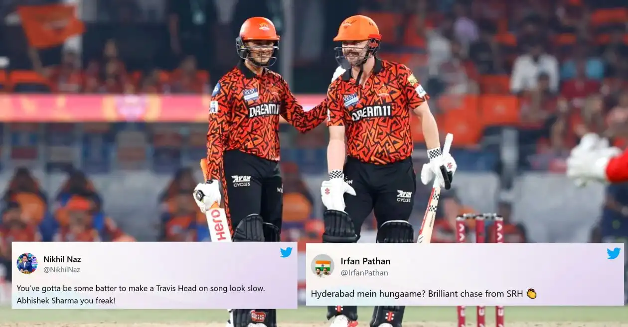 Fans erupt as Abhishek Sharma, Travis Head lead SRH to second-highest run chase with stunning win over PBKS in IPL 2025