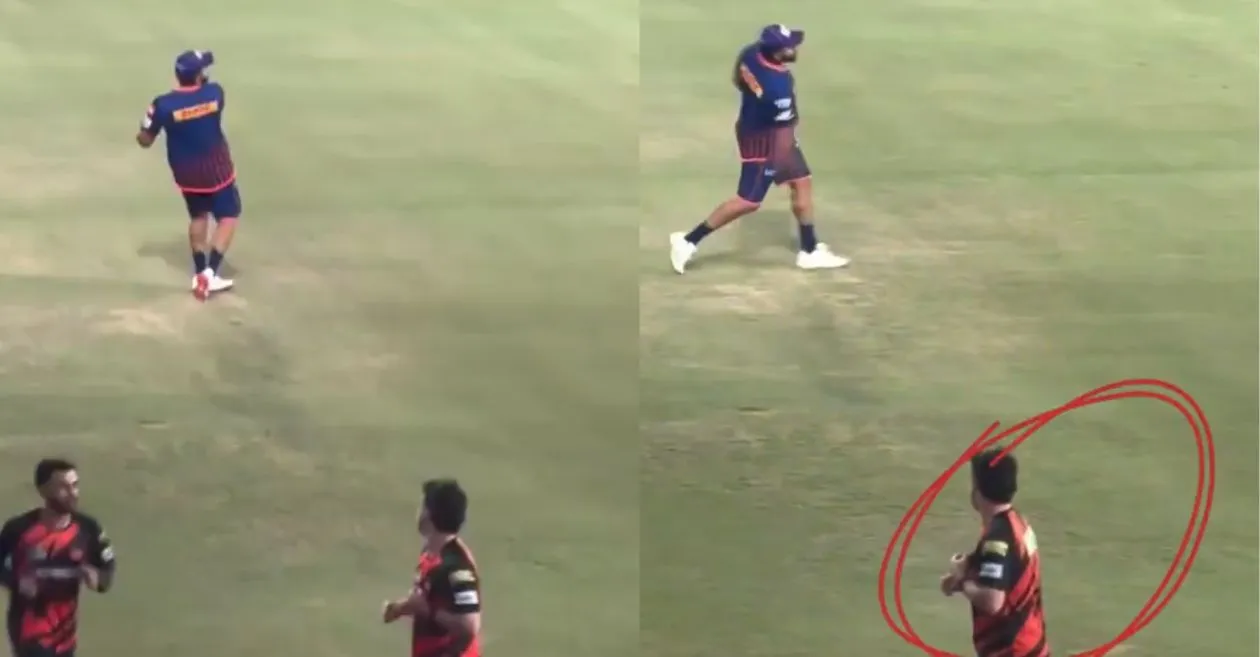 WATCH: SRH’s Travis Head spotted adorably glaring at MI star Rohit Sharma during training session in IPL 2025