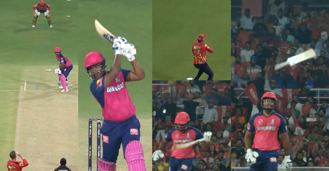 WATCH: Sanju Samson goes livid after losing his wicket to Lockie Ferguson during PBKS vs RR game in IPL 2025