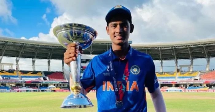 Shaik Rasheed with U19 World Cup 