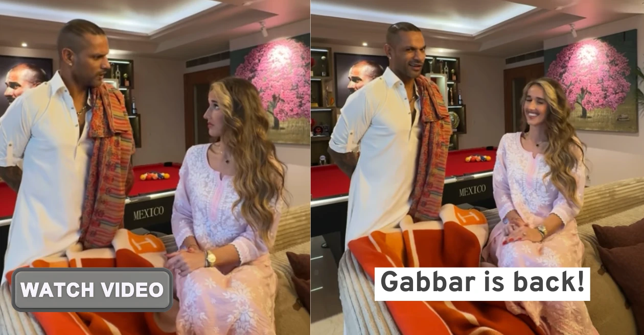 Shikhar Dhawan comes up with a hilarious video featuring girlfriend Sophie Shine