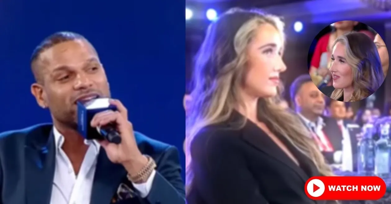 WATCH: Shikhar Dhawan’s bold announcement makes girlfriend Sophie Shine blush with delight