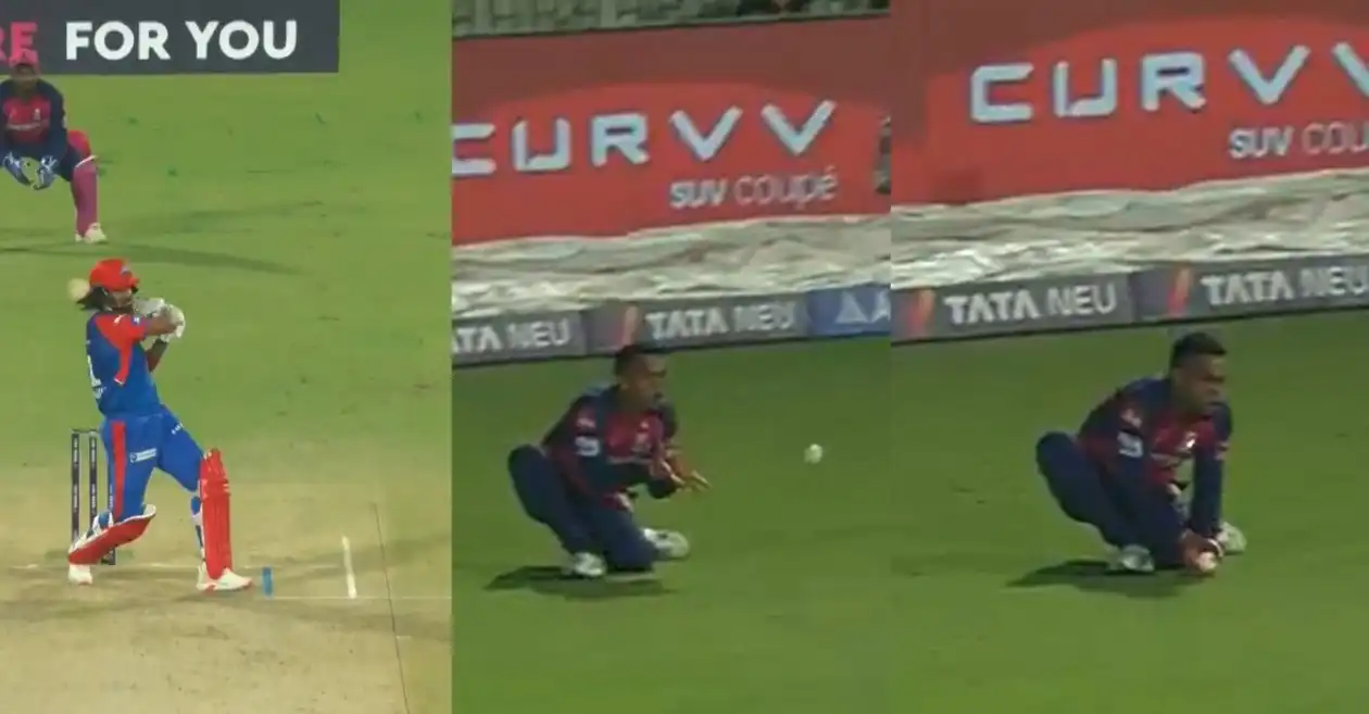 WATCH: Shimron Hetmyer plucks a stunning catch to dismiss KL Rahul in IPL 2025 – DC vs RR