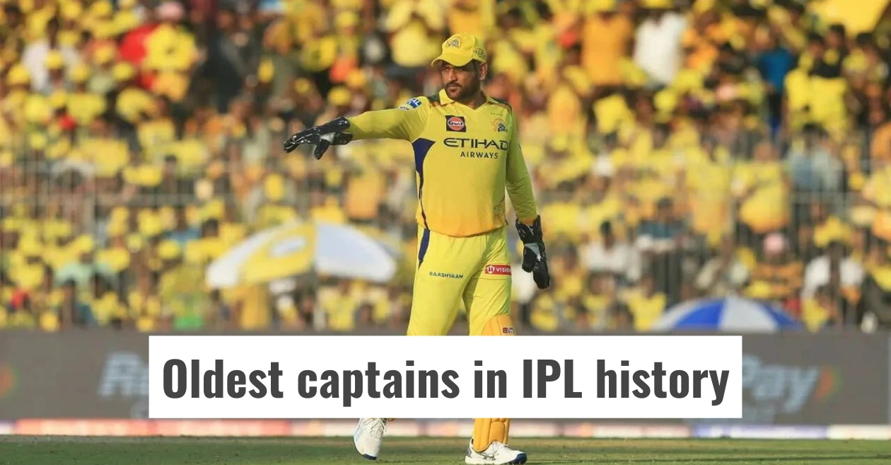 Top 5 oldest captains in IPL history ft. MS Dhoni