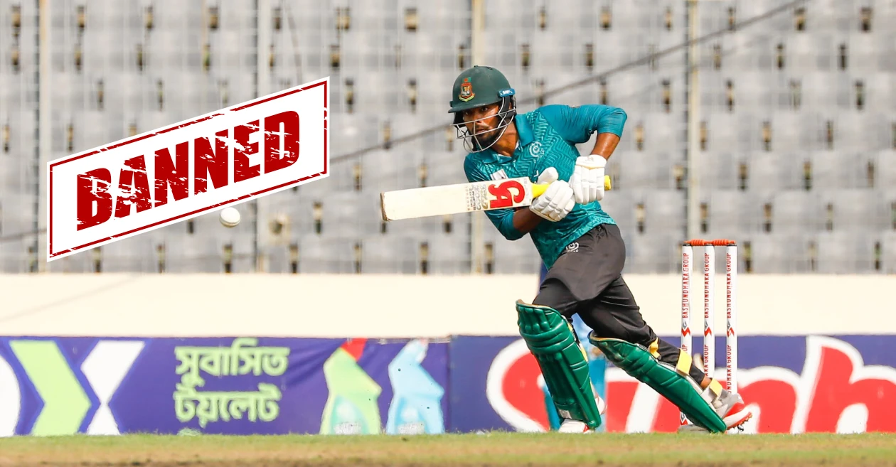 Reason why Bangladesh batter Towhid Hridoy has been handed a four-match ban