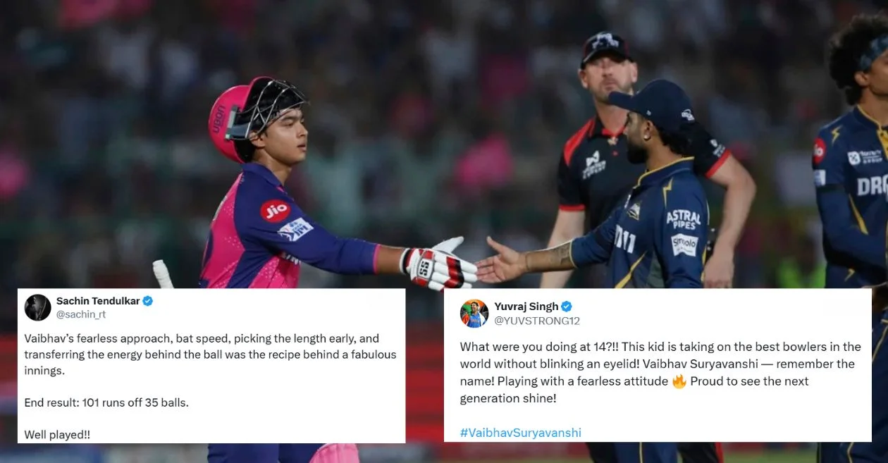 Fans go wild as Vaibhav Suryavanshi’s historic IPL hundred powers Rajasthan Royals to dominating win over Gujarat Titans