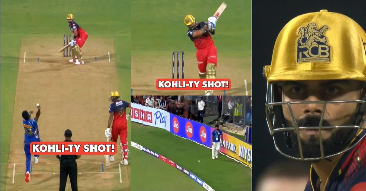 MI vs RCB [WATCH]: Virat Kohli welcomes Jasprit Bumrah in IPL 2025 with a thunderous six