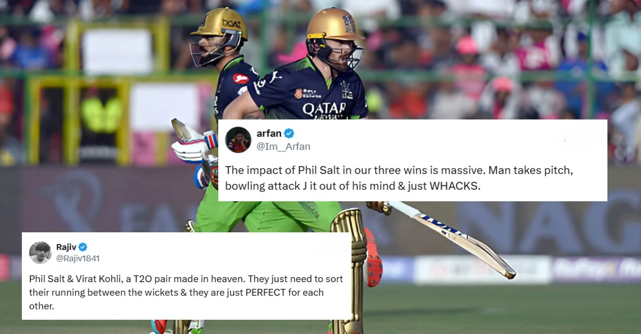 IPL 2025: Fans go wild as Virat Kohli and Phil Salt power RCB to a commanding 9-wicket victory over RR in Jaipur