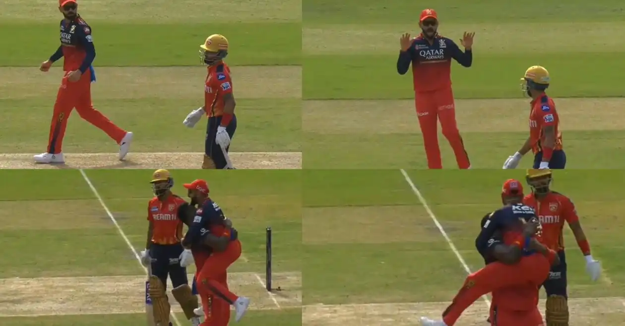WATCH: Virat Kohli gives fiery send-off to Shreyas Iyer after Krunal Pandya’s stunning catch in PBKS vs RCB IPL 2025 match