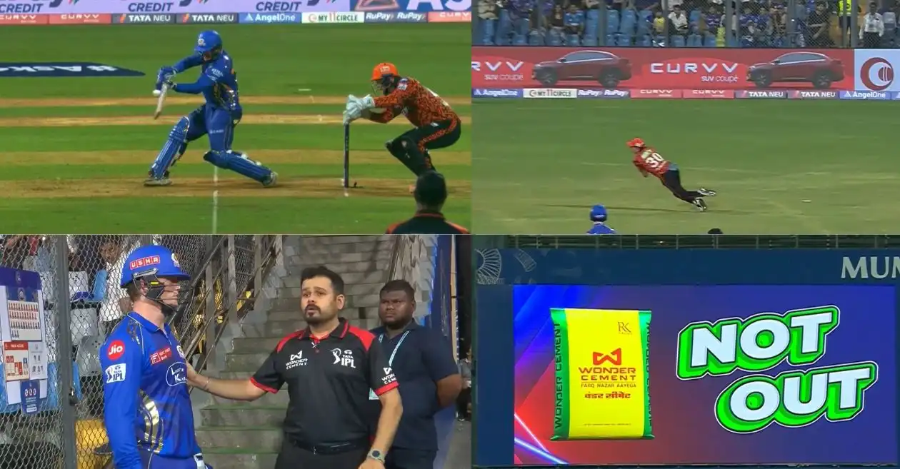 IPL 2025: Reason why Ryan Rickelton was given not out despite a clean catch taken by Pat Cummins in MI vs SRH game