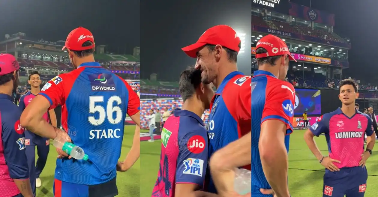 WATCH: Yashasvi Jaiswal shares wholesome moment with Mitchell Starc after Super Over thriller in IPL 2025