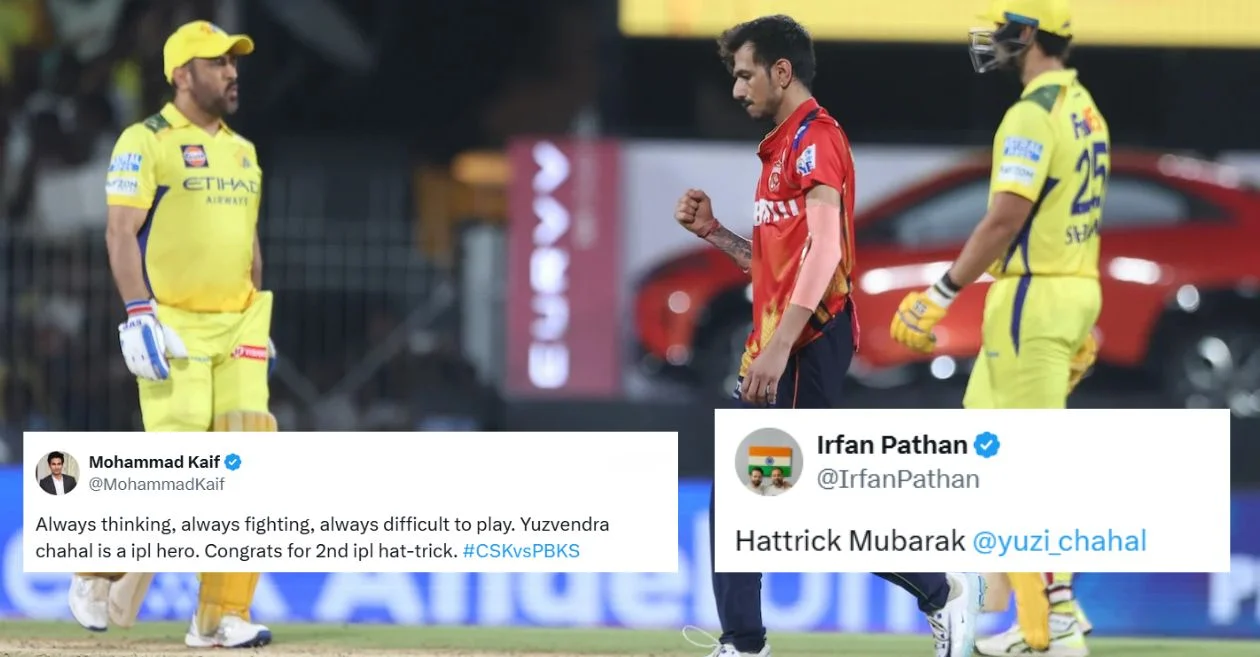Fans go gaga as Yuzvendra Chahal’s magical hat-trick stuns CSK against Punjab Kings at Chepauk in IPL 2025