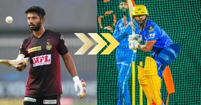 Rahul Tripathi with both KKR and CSK