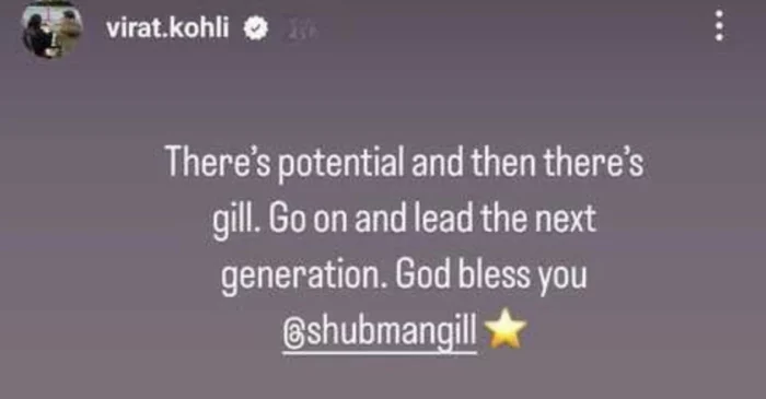 Virat Kohli and Shubman Gill 
