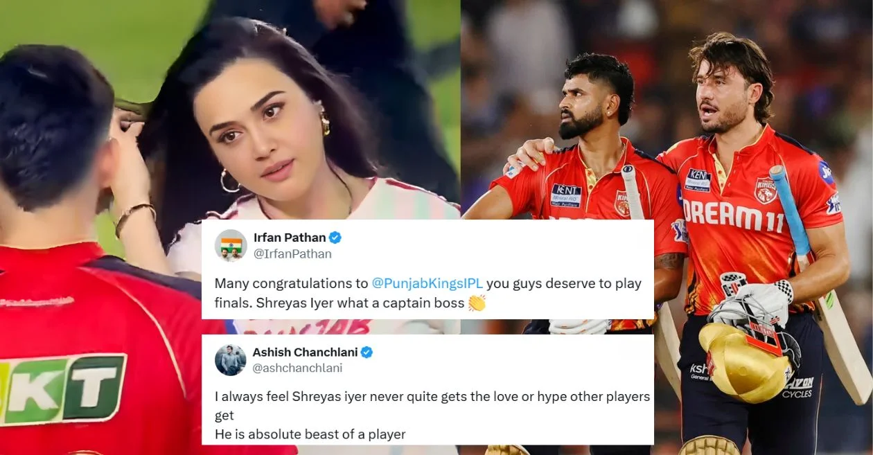 Fans celebrate as captain Shreyas Iyer takes Preity Zinta’s Punjab Kings into IPL 2025 final after win over Mumbai Indians