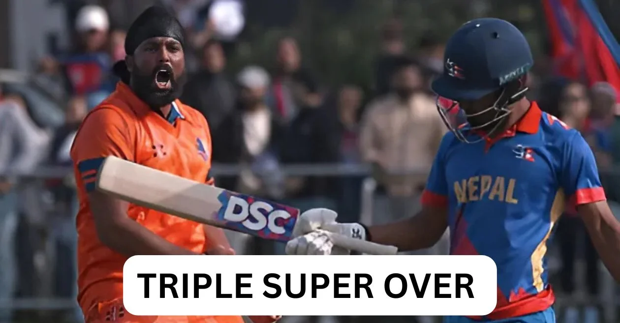 History made as Netherlands and Nepal battle through cricket’s first ever triple Super Over thriller